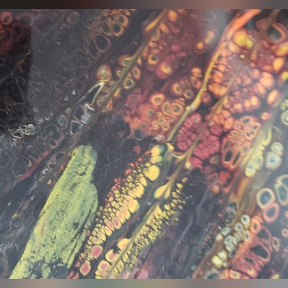 16"x20" Original Acrylic Pour Painting - Picture 3 of 3